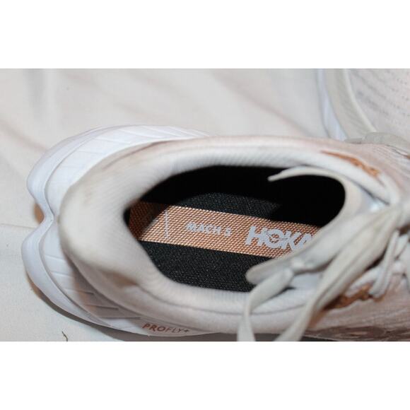 NIB Hoka One One Men\'s Bondi 8 Running Shoes WBLC‎ WHITE GOLD
